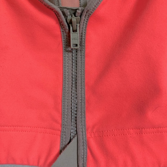 VICTORIAS SECRET VSX Zip Front Racerback Sports Bra Peach Orange Small Petite - Picture 9 of 15